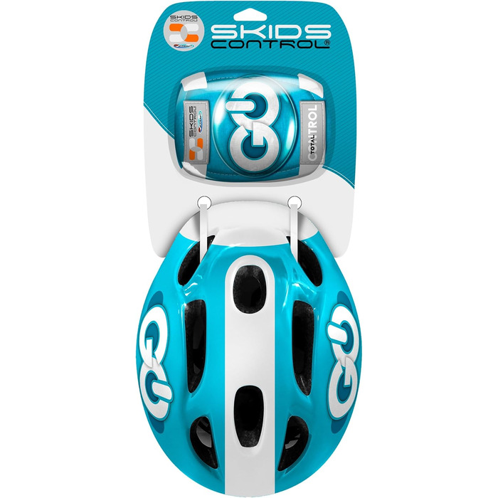 Дитячий унісекс шолом та захист для ліктів і колін STAMP SKIDS Control Mixte, синій та рожевий, 2025