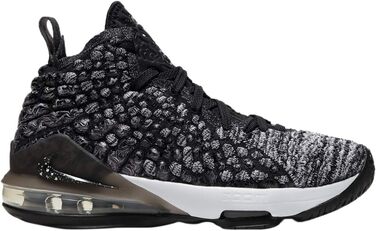 Дитячі баскетбольні кросівки Nike Lebron 17 Grade School (6.5, чорний/чорний/білий)