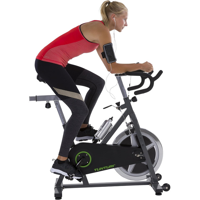 Велотренажер Tunturi Cardio Fit S30 для дому, спінбайк, чорний