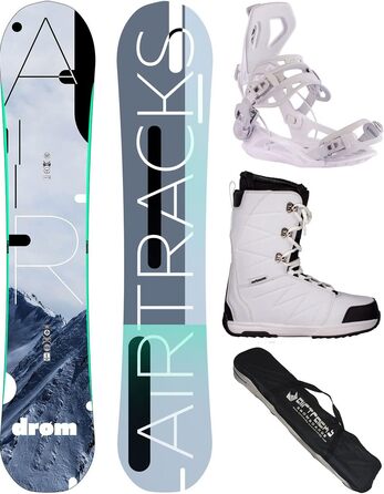 Жіночий комплект для сноубордингу Airtracks Drom Rocker 150 см з кріпленнями Master W Fastec, черевиками Star W 39 та сумкою