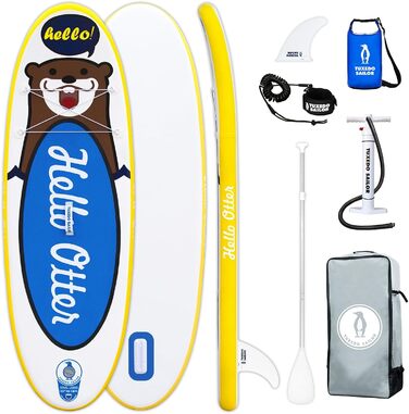 Надувний SUP Борд Tuxedo Sailor Stand Up Paddle Board з аксесуарами, для дорослих та підлітків, жовтий