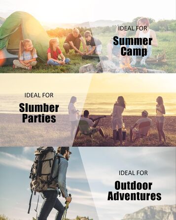 Водонепроникний мішок для спорядження для дорослих, хлопчиків та дівчаток. Підходить для кемпінгу, хайкінгу, подорожей, полювання. З компресійними мішками. (Königblau, L)