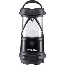 Ліхтар кемпінговий VARTA L30 Pro LED з 6 батарейками AA, 4 режими освітлення, нічне підсвічування, водо- та пилозахист, для риболовлі, відпочинку на природі та відключень електроенергії