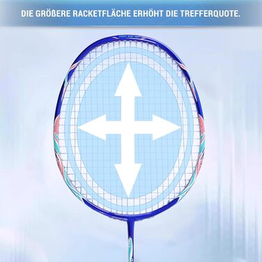 Набір для бадмінтону Federball: 2 ракетки, 2 воланчики, сумка (FD01) блакитний