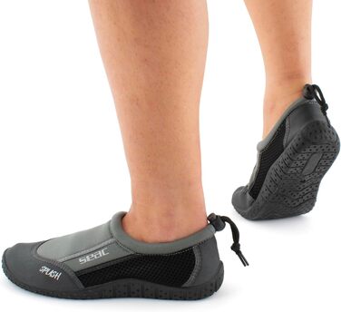 SEAC Splash: Шкарпетки для плавання та відпочинку на морі, пляжі та басейні (для дорослих та дітей), швидко сохнуть, сірі та чорні, 43 EU