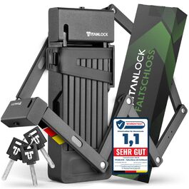 Замок для велосипеда: складний, антикрадійний [Оригінал]. Швидка та легка установка, нержавіюча сталь, рівень безпеки 10/10, 120 см