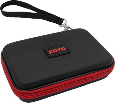 Дартс-кейс KOTO Dartwallet Eva Medium чорний, чохол для дротиків з блискавкою, логотип, футляр для дартсу
