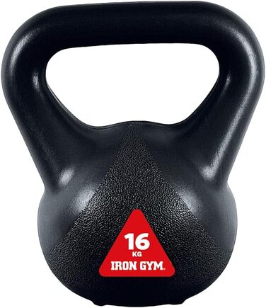 Гиря Iron Gym 16 кг з чавуну з ручкою для силових тренувань вдома або у спортзалі
