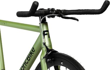 Велосипед FabricBike Light Fixie, алюмінієва рама, синглспід, 28'', зелений Cayman, розмір M (54 см), 9.45 кг