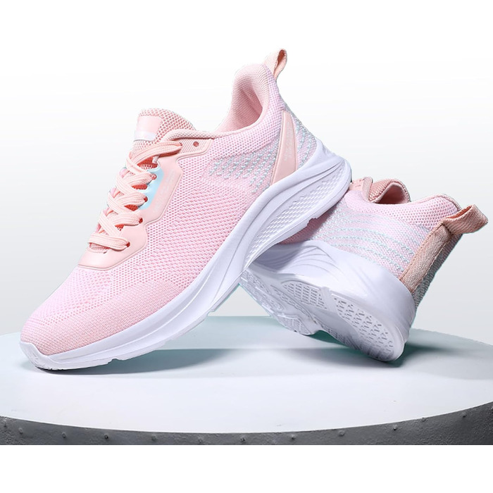 Спортивне взуття для жінок та чоловіків: кросівки для бігу, фітнесу, ходьби та повсякденного носіння. Розміри 35-45 EU, колір рожевий