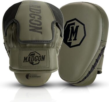 MADGON Боксерські рукавички-лапи для ударів, 1 пара, чорно-білі, для боксу, MMA, кікбоксингу, Taekwondo
