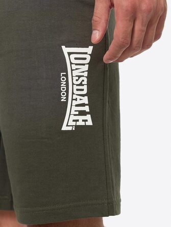 Чоловічі шорти Lonsdale Fringford класичного крою, колір олива/білий