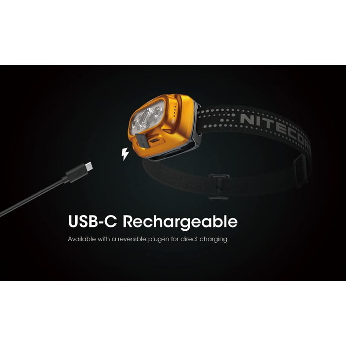 Нітекор NU31 Blue - налобний ліхтар, чорний колір
