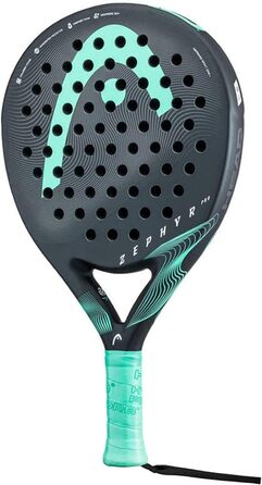 Падельна ракетка Head Zephyr Pro 2023, кругла, 365 г, чорна/синьо-зелена