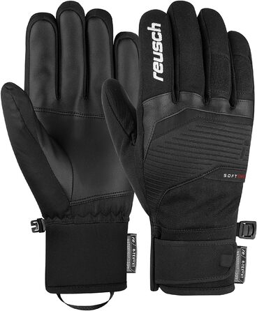 Чоловічі зимові рукавички Reusch Venom R-Tex, водонепроникні, дихаючі, утеплені, чорні/білі, розмір 10