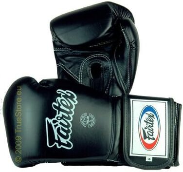 Боксерські рукавички Fairtex Heavy Hitter's Mexican Style чорні 16 унцій