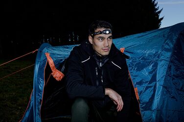 Ліхтар на лоб Brennenstuhl LuxPremium KL 251 AF з акумулятором, червоним світлом, USB-зарядкою (250 лм, IP44, CREE-LED, до 40 годин роботи, кабель в комплекті), чорний