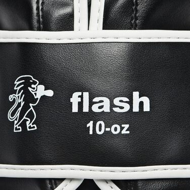 Боксерські рукавички LEONE 1947 Flash, унісекс, 8 унцій, чорні