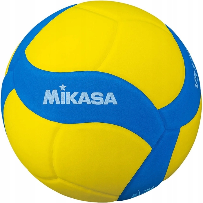 Волейбольний м'яч Mikasa VS220W жовтий, клеєний, розмір 5