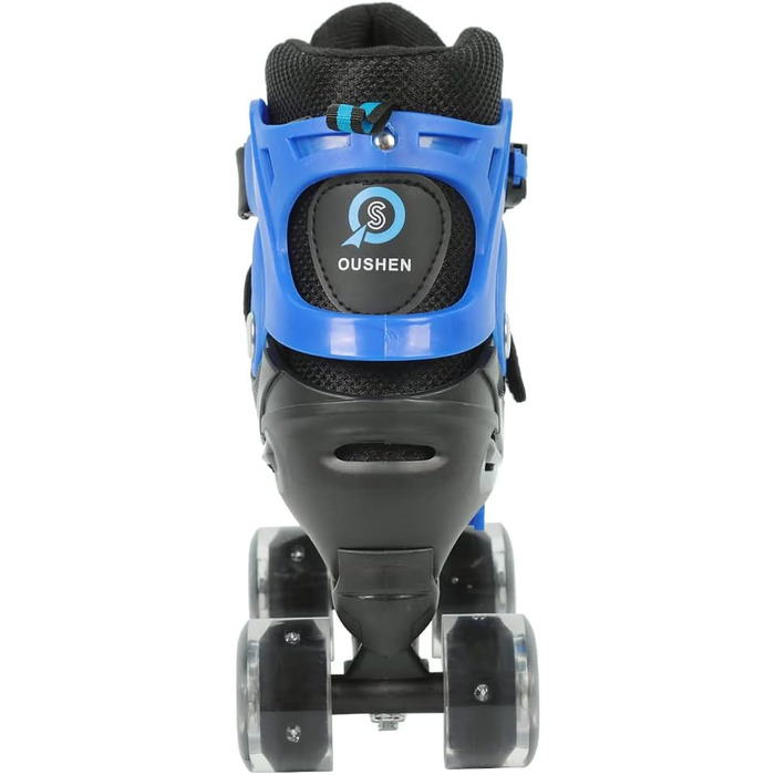 Інлайнери для дітей та дорослих: ролики для катання на роликах з великими колесами 76 мм, регульовані ролики для безпечного катання на вулиці, подарунок для дітей та підлітків, розмір M, червоно-чорний та синій