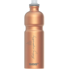 Пляшка для води SIGG 0,75 л, алюмінієва, спортивна, Move MyPlanet, сертифікована KlimaPartner, надлегка, без BPA, мідна, вироблено у Швейцарії