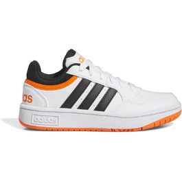 Кросівки Adidas Hoops 3.0 K - Unisex, 38 EU, Cloud White/Core Black/Impact Orange