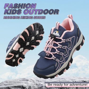 Дитячі кросівки UOVO для бігу та прогулянок, водонепроникні, розмір 27-40 (Синій Рожевий)