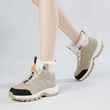 Зимові черевики Mishansha для жінок, утеплені, водонепроникні, для піших прогулянок, розмір 36-42, колір абрикосовий