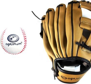 Бейсбольна рукавиця Optimum Extremer для лівші, дитяча: глибока кишеня, м'яка підкладка, захист зап'ястя