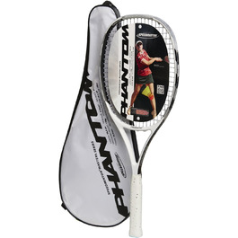 Бадмінтонна ракетка Speedminton Phantom біло-чорно-срібляста