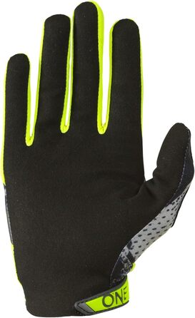 Рукавички O'NEA для мотоцикла та велосипеда: MX, MTB, DH, FR, Downhill, Freeride. Дихаючі, гнучкі матеріали, вентильована долоня. Matrix Gove Stacked. Розмір L, сірий/неоновий жовтий.