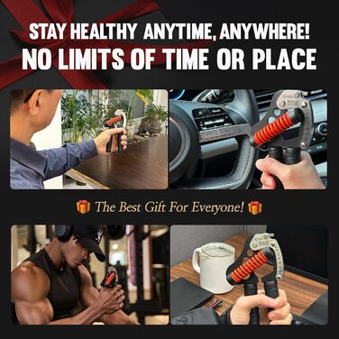 Handtrainer GD Iron Grip 12LV: Регульований тренажер для рук та зап'ястя (силиконовий хват 26-82 кг)