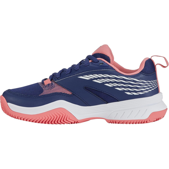 Жіноче тенісне взуття K-Swiss Speedex Hb, 37.5 EU, блакитний, білий, відтінок полуниці