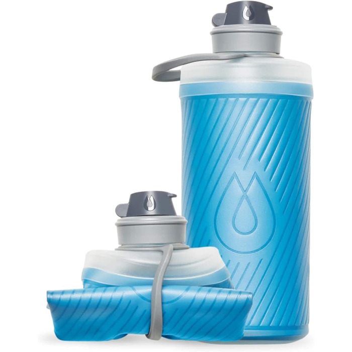Складна пляшка для води Hydrapak Flux 1 л, ультралегка, BPA-free, герметична, для туристів, синя Tahoe
