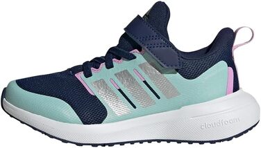 Дитячі кросівки Adidas Fortarun 2.0 для бігу, 29 EU, темно-синій, сріблястий, аква