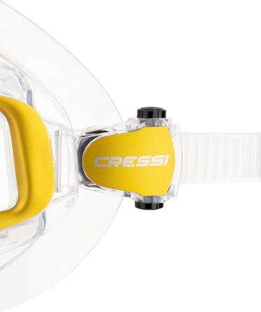 Маска для снорклінгу Cressi Liberty Quattro – унісекс, прозора/срібна