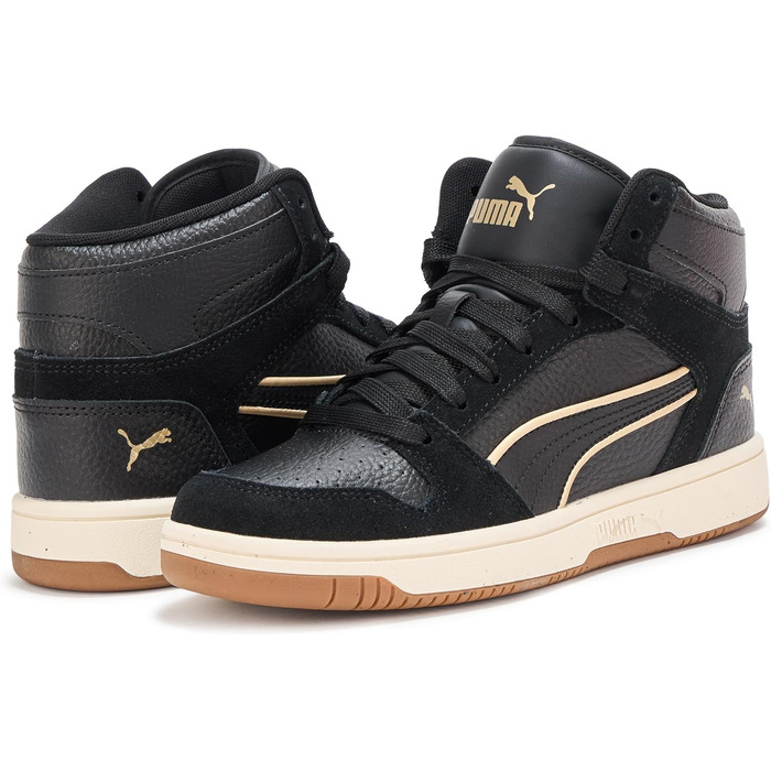 Жіночі кросівки PUMA Rebound Layup Mid - чорний/золотий (42.5 EU)