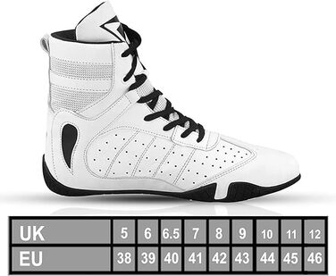 Боксерські рукавички для чоловіків, Муай Тай, кікбоксинг, спаринги, підлітки, боксери, тренери, бойові мистецтва, дихаючі, бодібілдинг, розмір 38-47 (41 EU, білий)