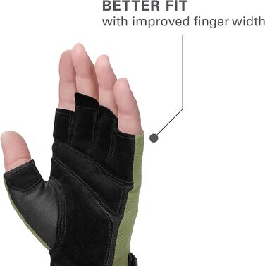 Рукавиці Harbinger Power Gloves 2.0 для важкої атлетики, тренувань, фітнесу та занять у спортзалі, зелені, розмір XL