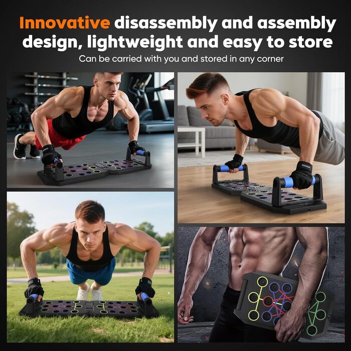 Тренажер для віджимань Push Up Board — багатофункціональна дошка для прокачування грудей та рук з таймером-лічильником, обладнання для калістеніки та фітнесу вдома