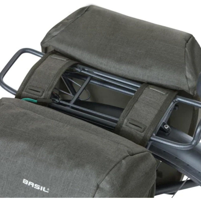 Велосипедна сумка Basil Discovery 365D, подвійна, чорна, 18 л