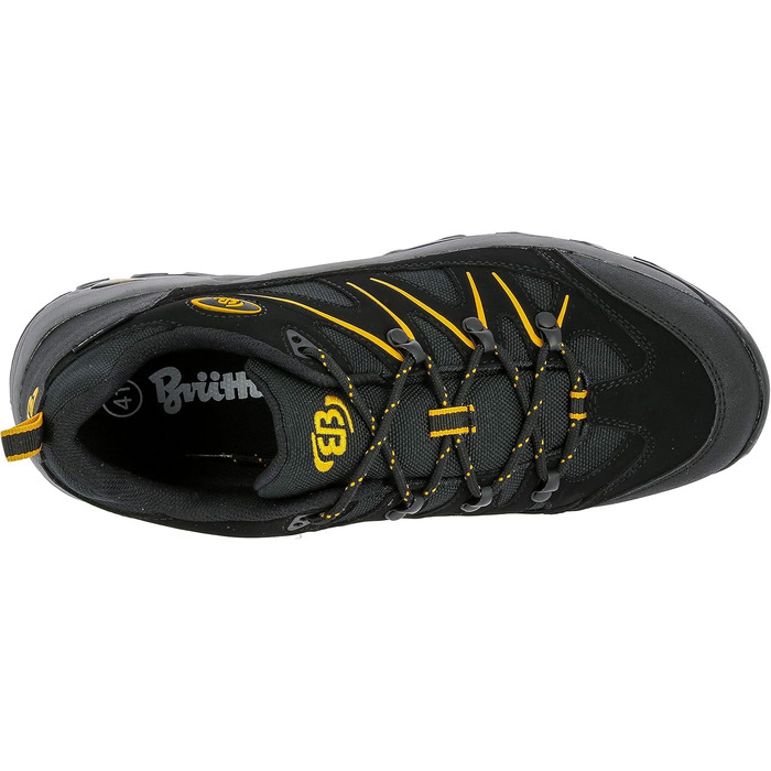 Черевики трекінгові та похідні Brütting Mount Hunter Low Unisex, 44 EU, чорний/жовтий