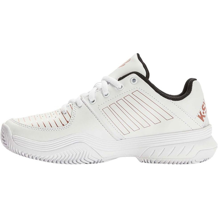 Кросівки K-Swiss Court Express Hb для жінок, 41 EU, білий, чорний, рожеве золото