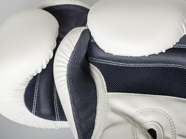 Боксерські рукавички Paffen Sport FIT з дихаючою сіткою на долоні для тренувань з боксу, кікбоксингу, муай-тай, K1 та інших єдиноборств, білі, 12oz