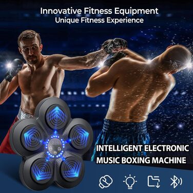 Музична боксерська машина з Bluetooth, LED-підсвічуванням та регулюванням інтенсивності, для дорослих та дітей, для зняття стресу