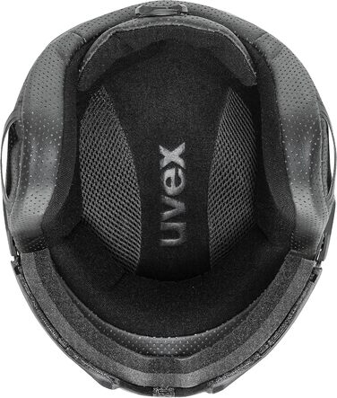 Гірськолижний шолом Uvex Instinct Visor з візором, чорний матовий, розмір 60-62 см, для чоловіків та жінок, індивідуальне регулювання