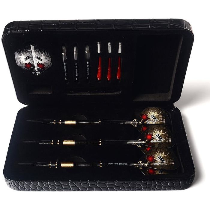 CUESOUL Dragon Deluxe набір м'яких дартсів з люкс кейсом, 16 г