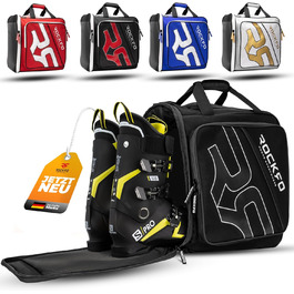 Чорний/сірий рюкзак для гірськолижного спорядження 49L з відділенням для шолома