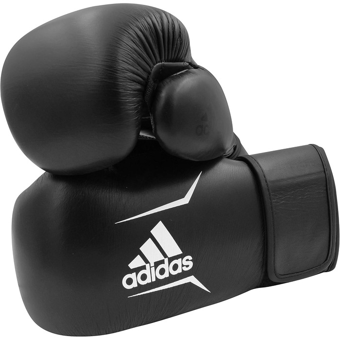 Боксерські рукавички adidas зі шкіри для тренувань і кікбоксингу, 10-16 унцій, для залу, спарингів, преміум-якість
