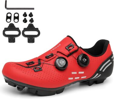 NGARY Велосипедні кросівки MTB для гірського велосипеда, дихаючі кросівки для катання, сумісні з SP 2 болтами, з клітами, для активного відпочинку (38 EU, A)